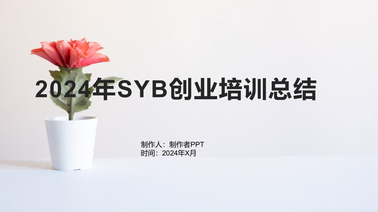 2024年SYB创业培训总结