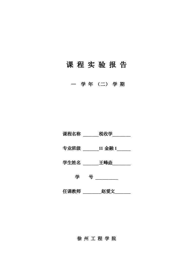 2024年课程实验报告新编