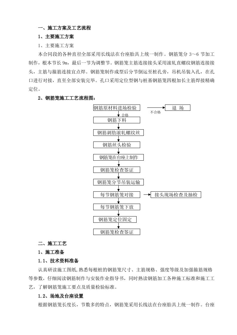 桩基钢筋笼制作工艺