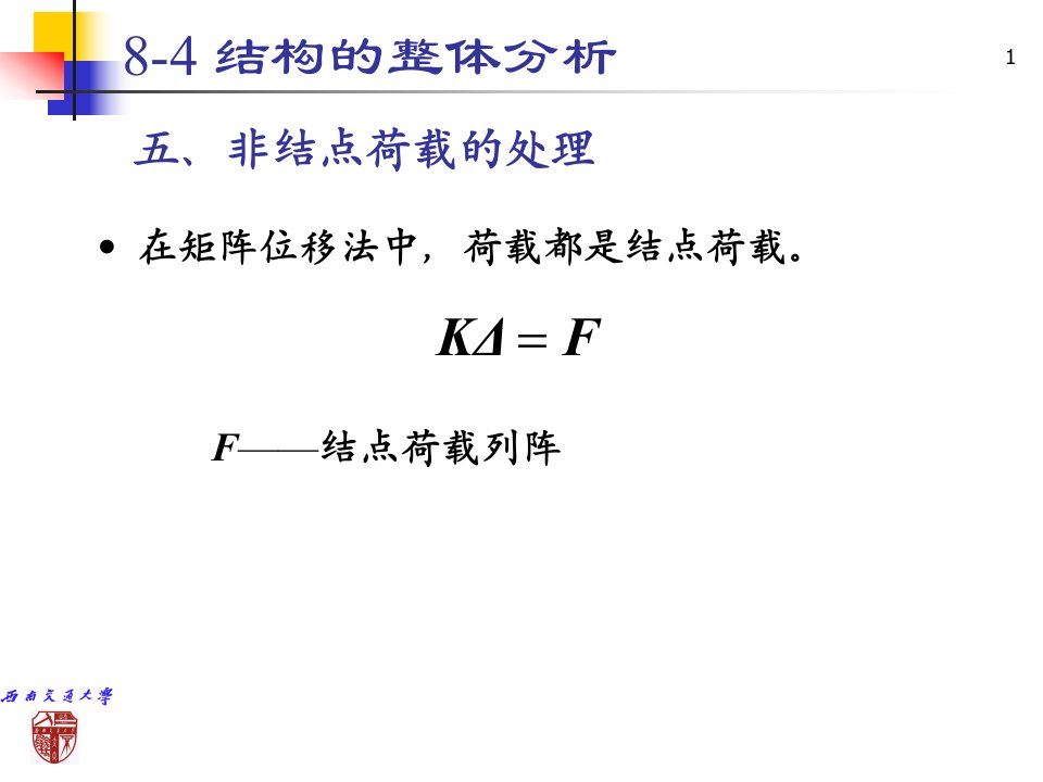 第八章矩阵位移法6ppt课件