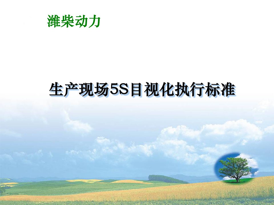 潍柴动力5S目视化执行标准-课件（PPT·精·选）