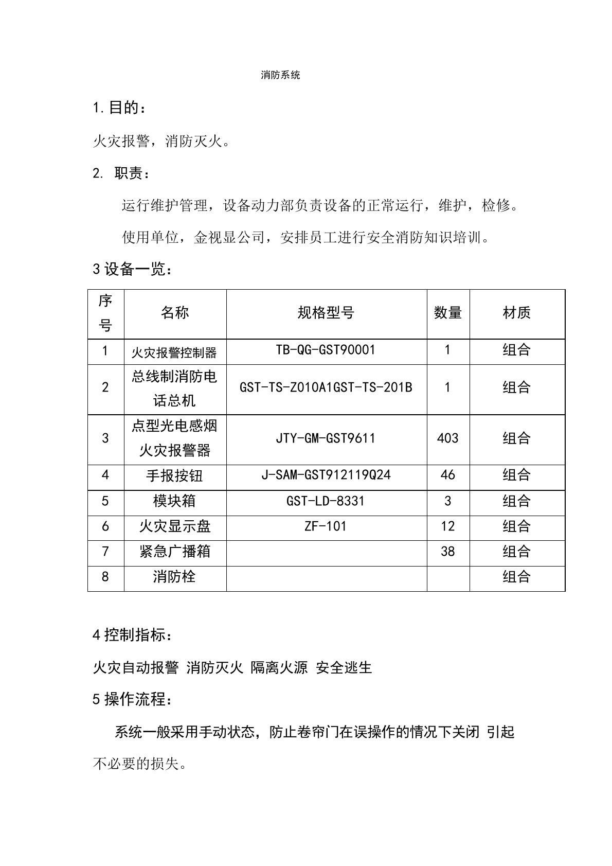 消防工作流程表及操作流程