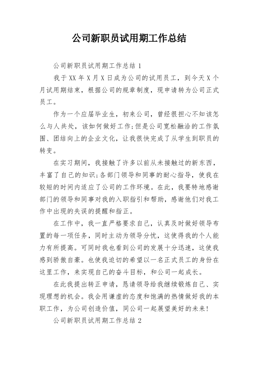 公司新职员试用期工作总结_5