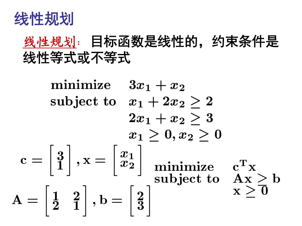 最优化方法线性规划单纯形法ppt课件