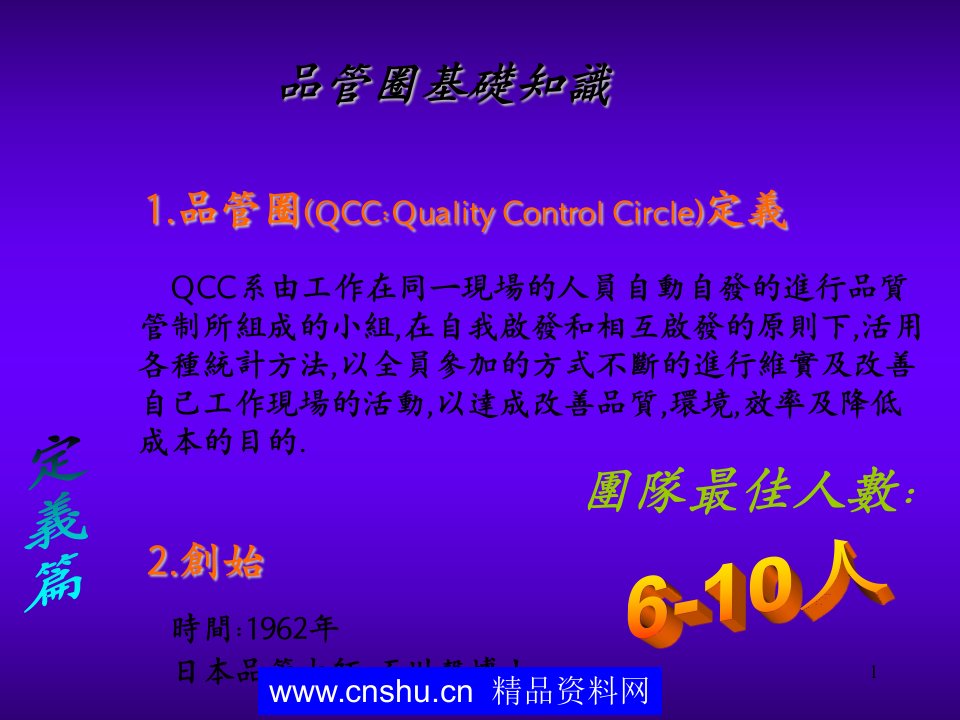 QCC品管圈基础知识