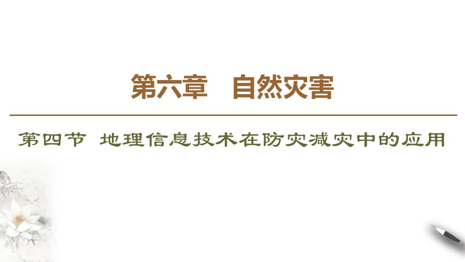 地理信息技术在防灾减灾中的应用课件