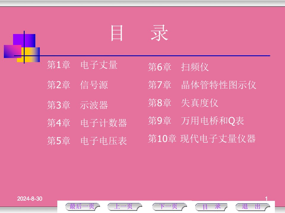 电子测量技术教案1ppt课件