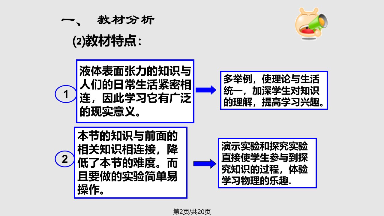 液体表面张力说课