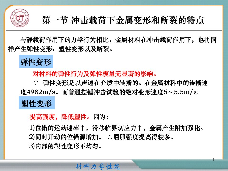 第03章金属在冲击载荷下力学性能ppt课件