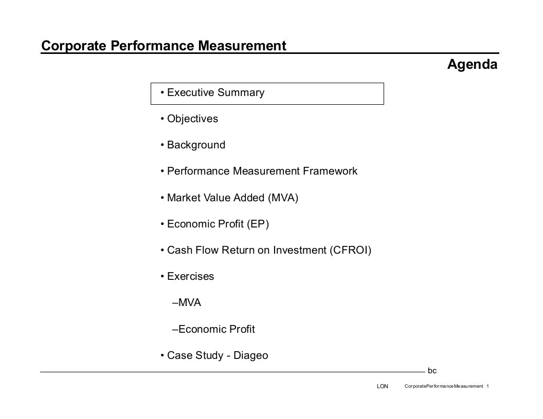 贝恩业绩评估CorporatePerformanceM