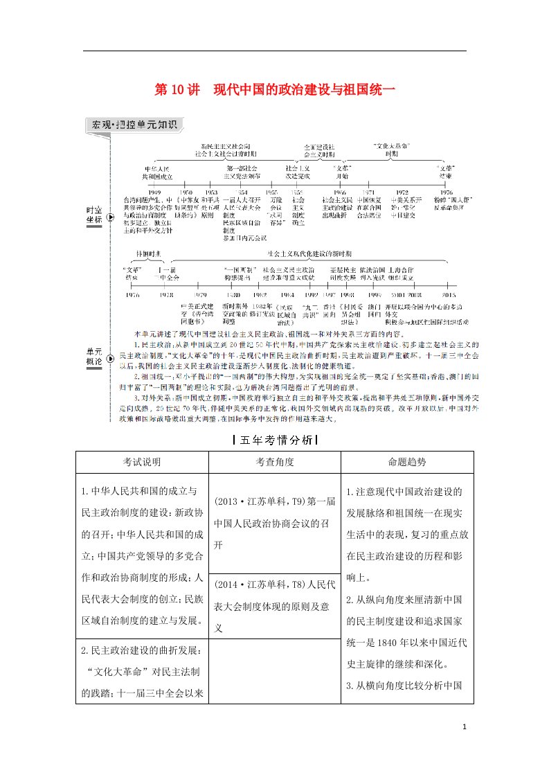 高考历史一轮复习