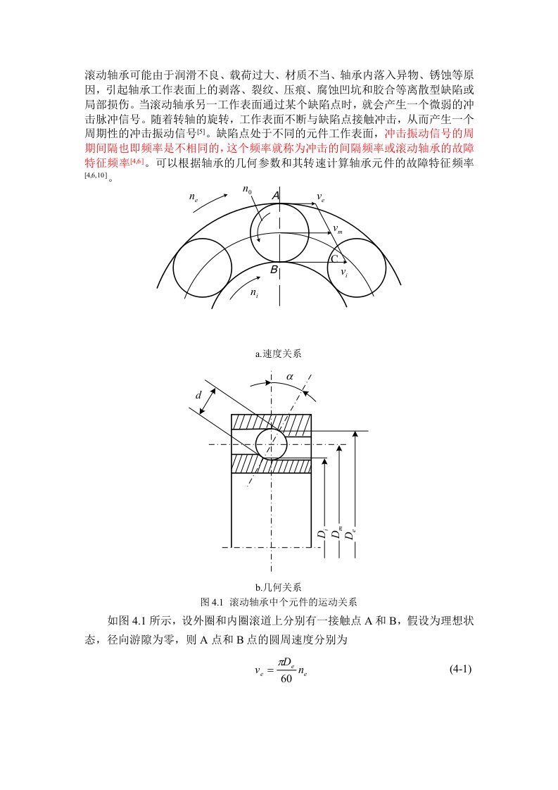 轴承故障特征倍频公式推导