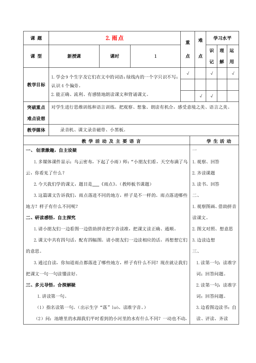 一年级语文下册