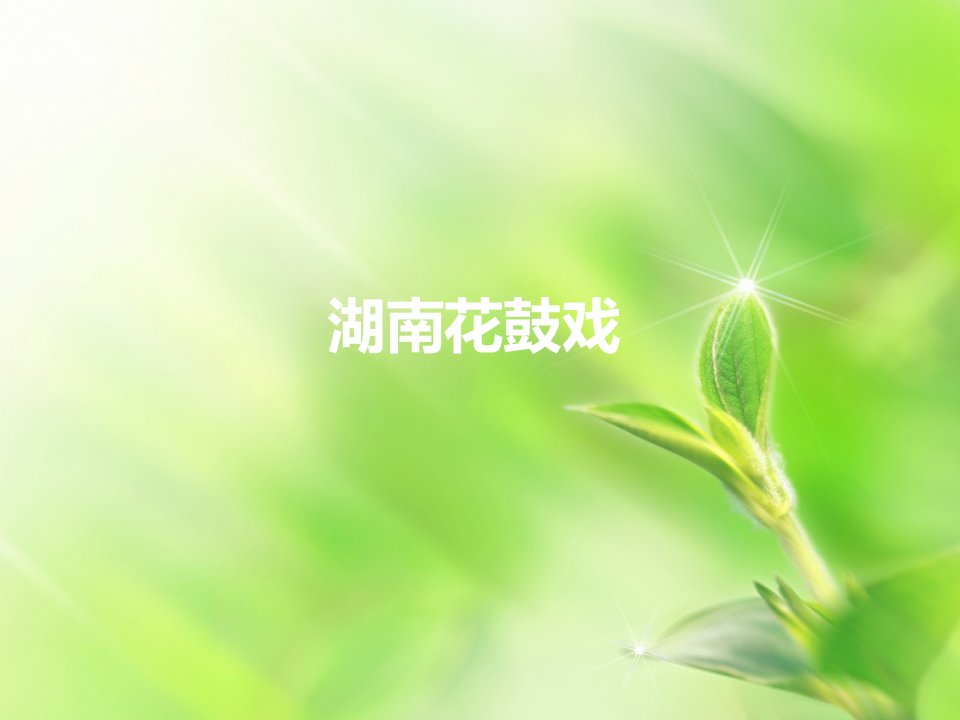 湖南花鼓戏ppt课件