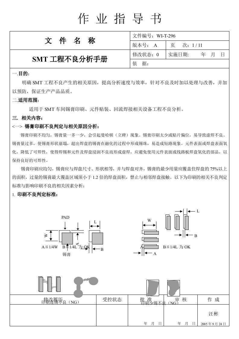 SMT工程不良分析手册