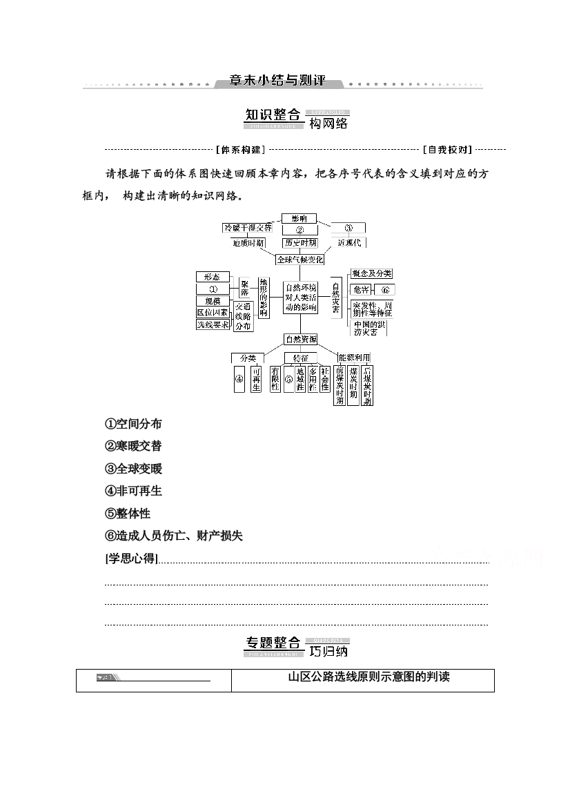 2020-2021学年地理湘教版必修1教师用书：第4章