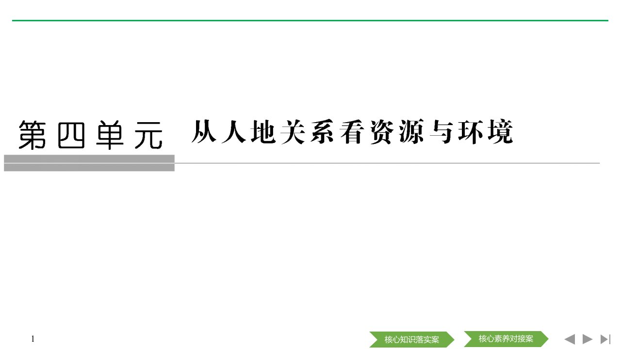 地理高一同步系列课堂讲义鲁教版必修一课件：第四单元