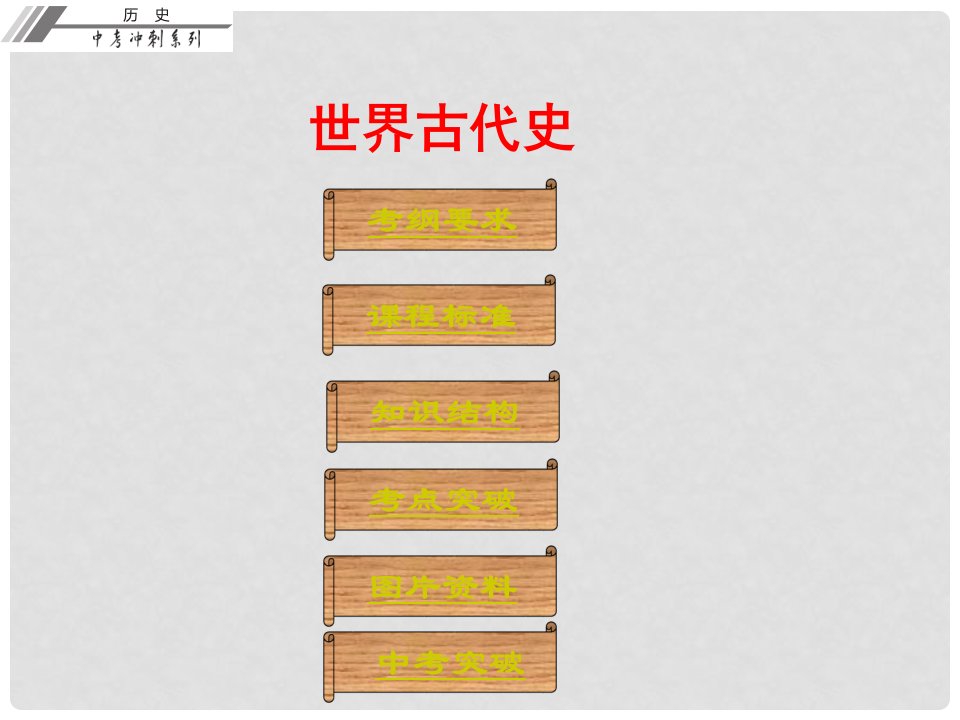 广东省中考历史总复习冲刺