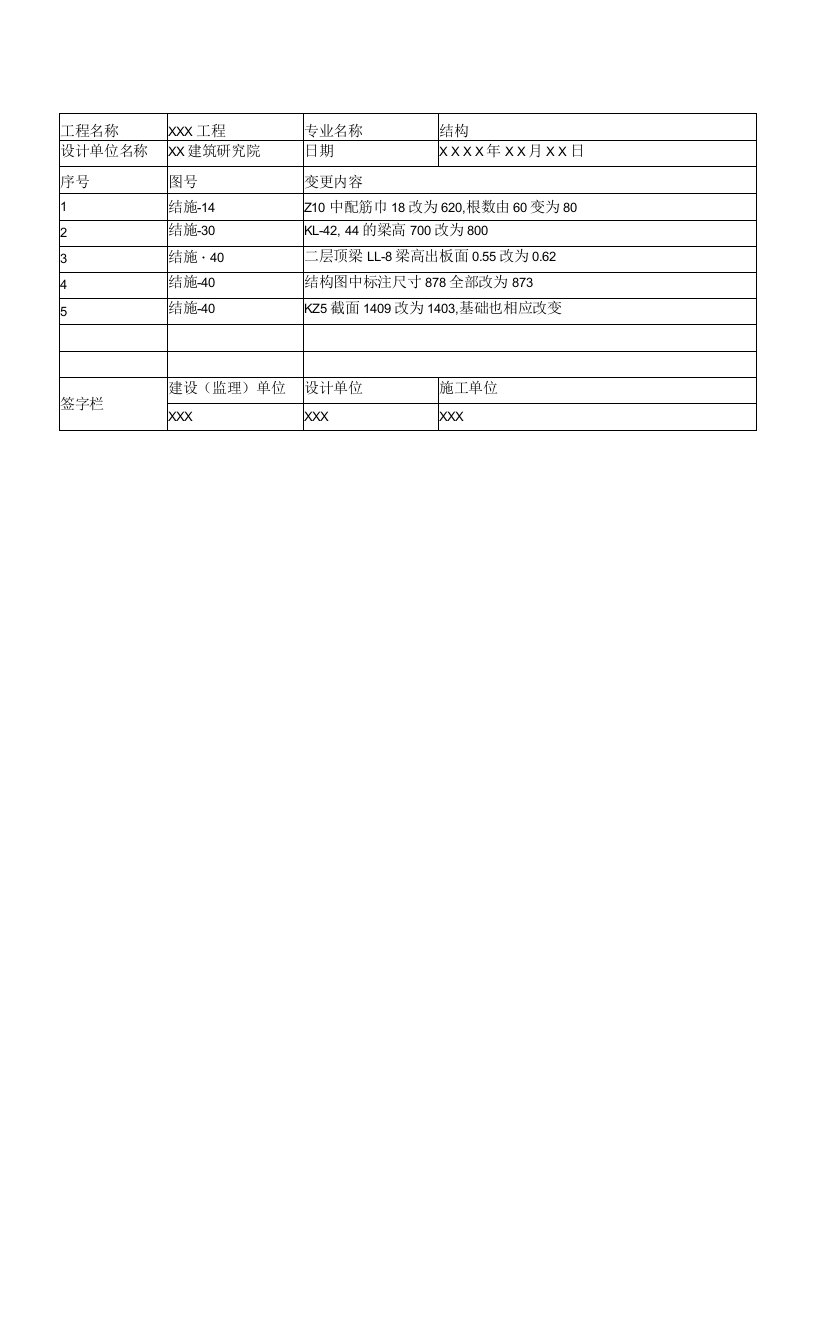 设计变更通知单（6）