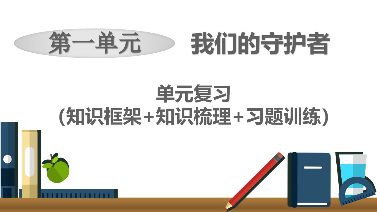 统编部编版小学六年级上册道德与法治第一单元期末复习课件知识框架+知识梳理+习题训练