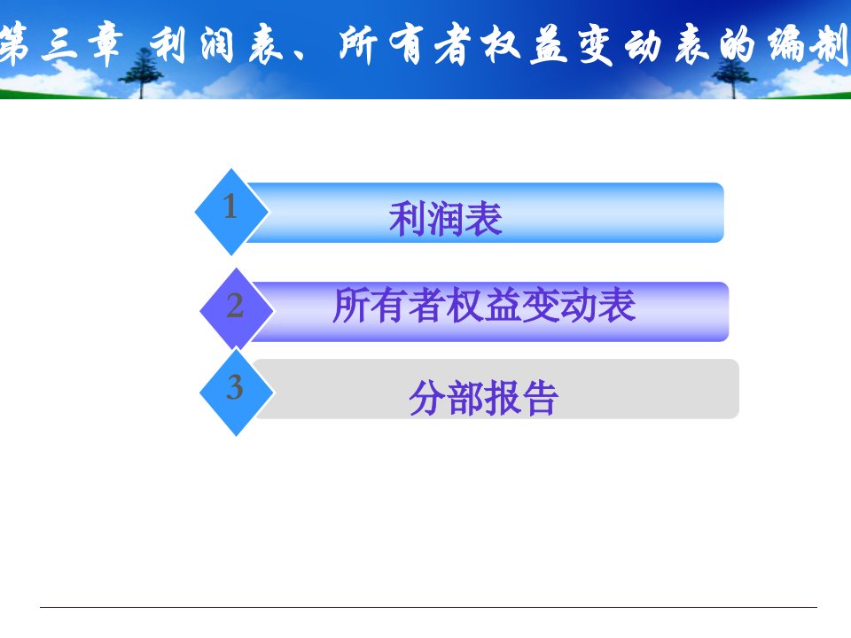 第3章利润表的编制