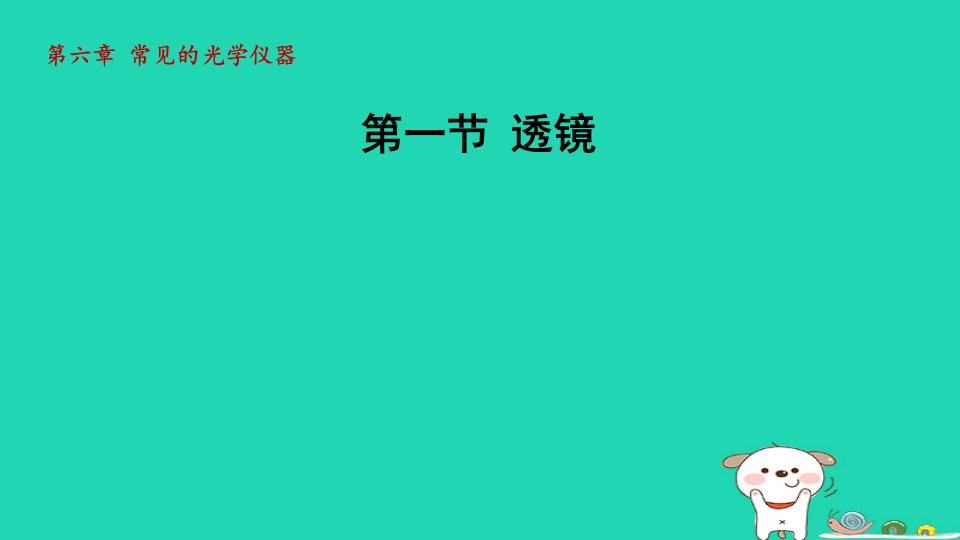 2024八年级物理下册第六章常见的光学仪器6.1透镜课件新版北师大版