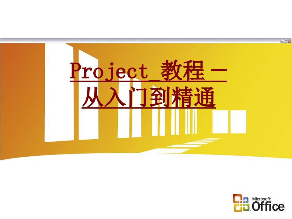 Project教程从入门到精通专题讲座