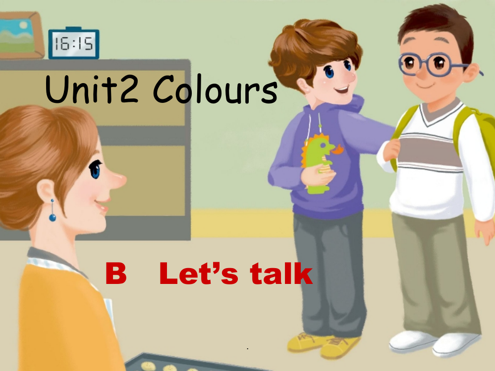 人教版小学英语三年级上册Unit-2-B-talkppt课件