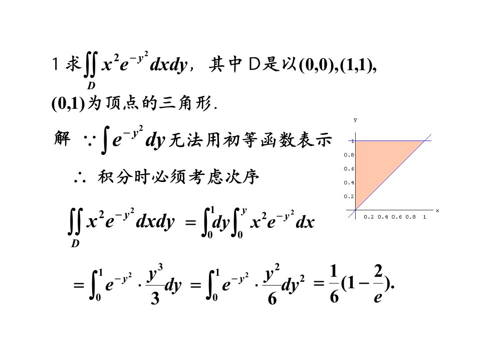 二重积分习题及答案