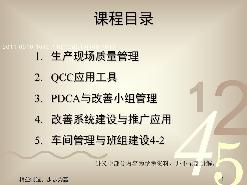 精选生产现场质量管理与QCC系统建设