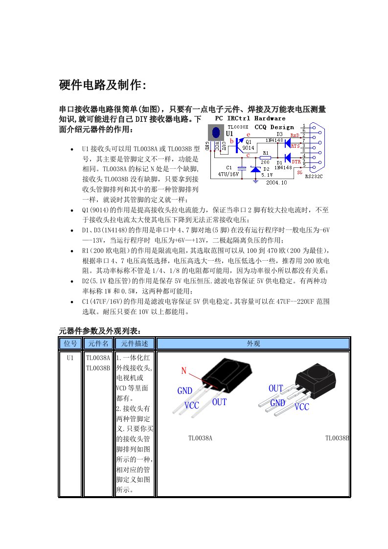 串口接收硬件电路制作