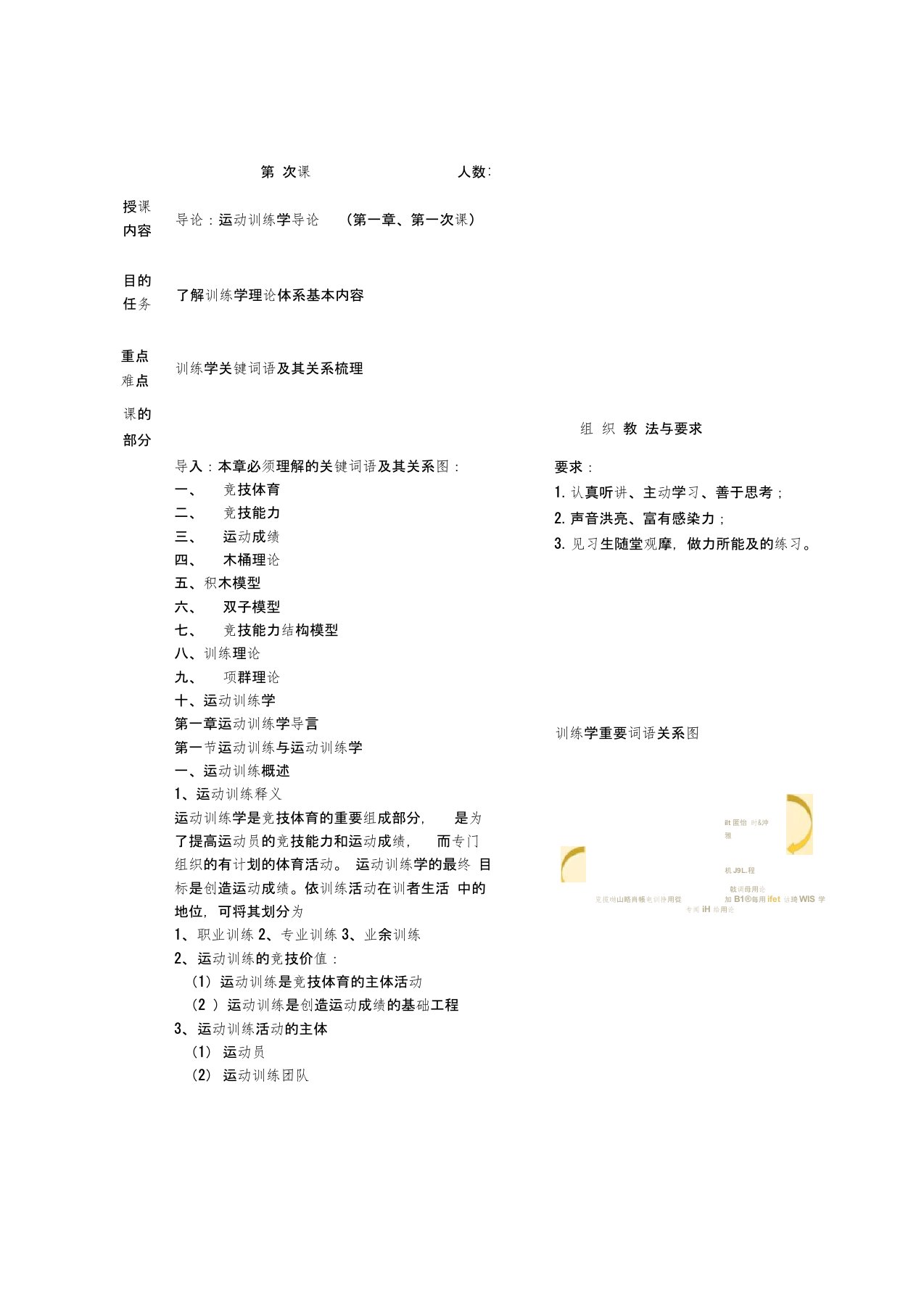 最新运动训练学教案(高教版)