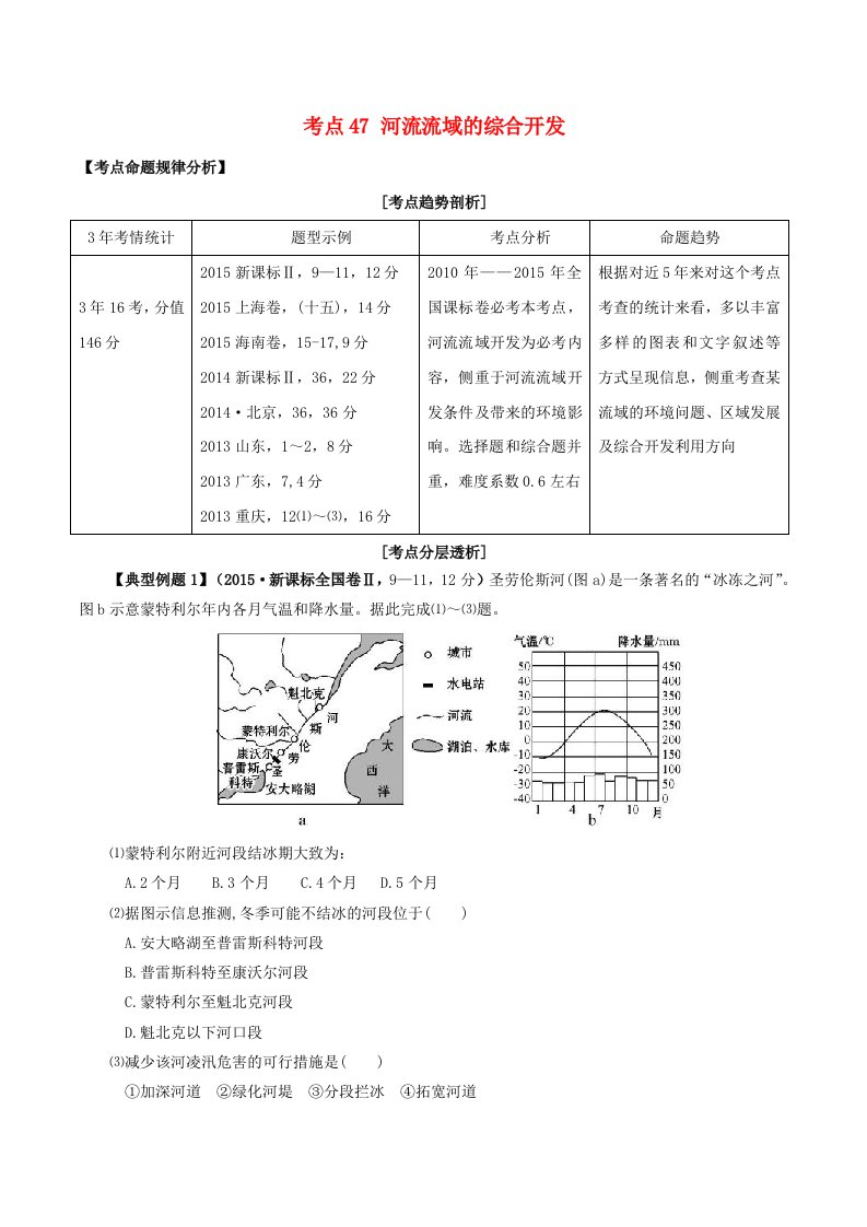 高考地理考点大揭秘