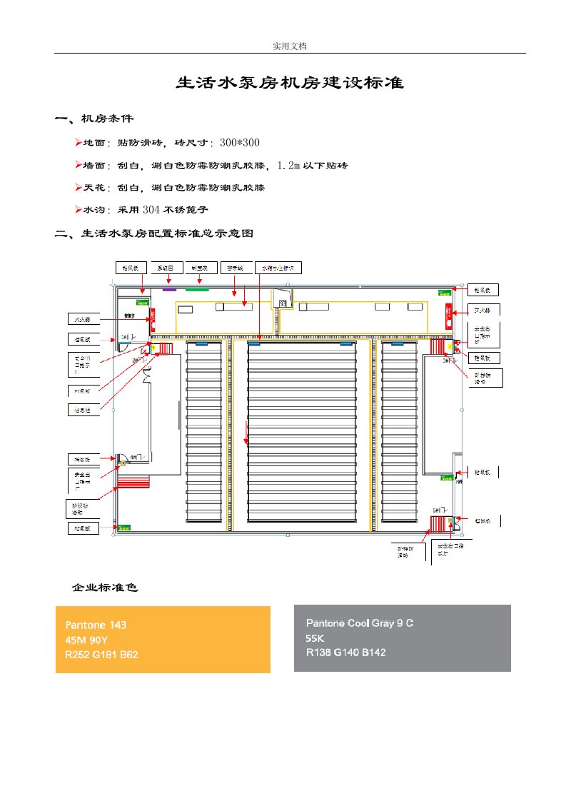 生活水泵房实用标准化