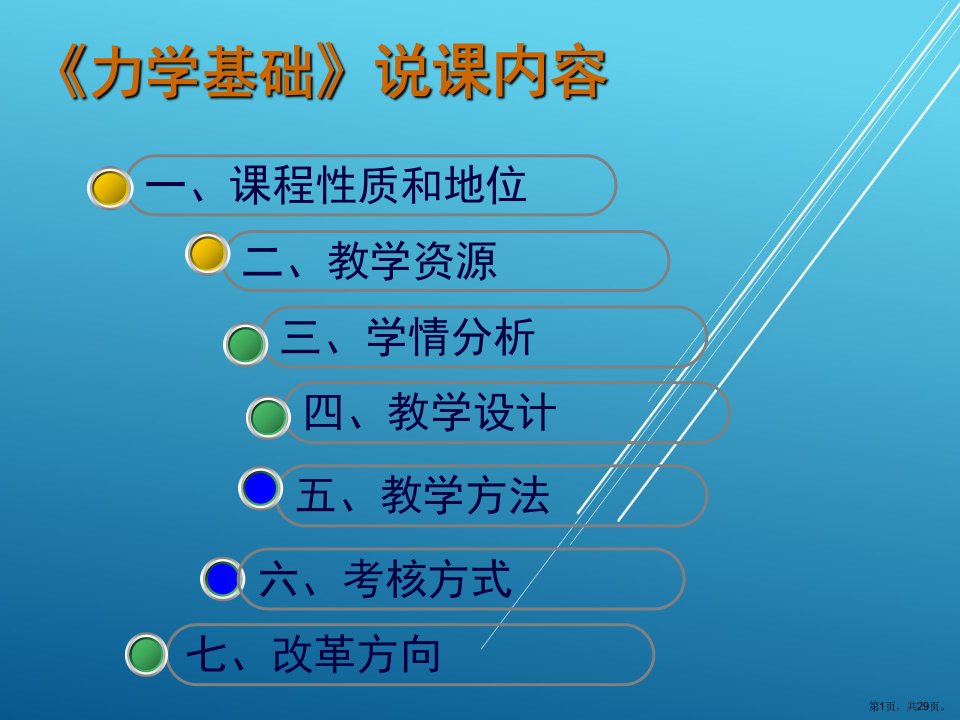 《工程力学》说课课件