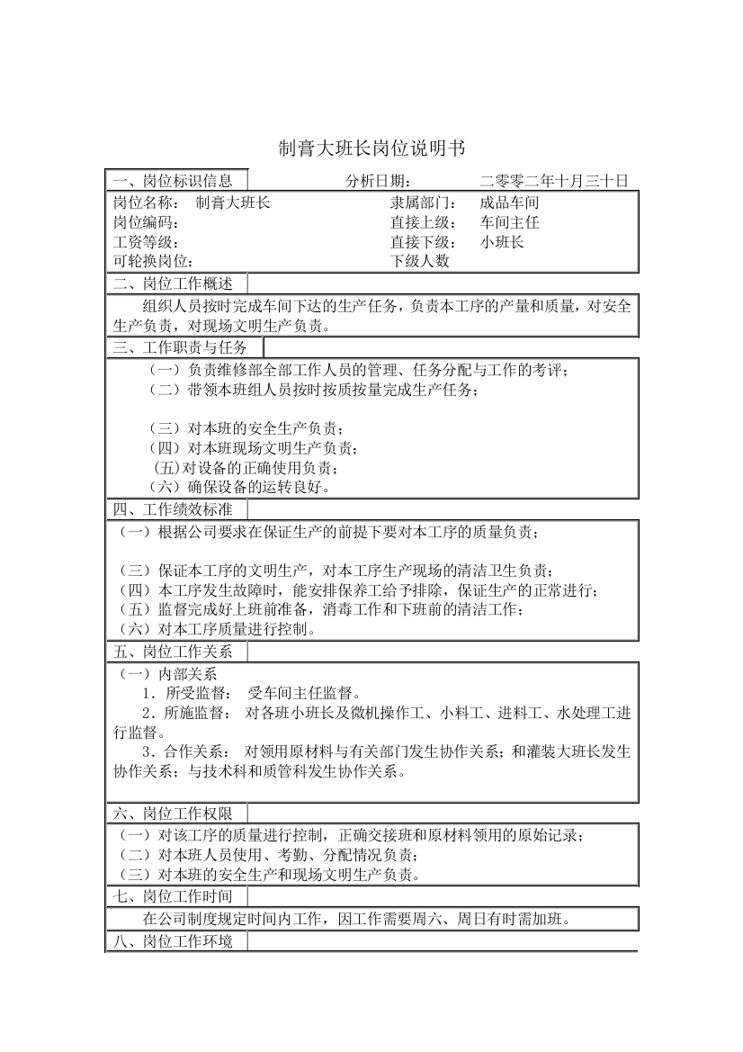 苏州电力公司分类设备主管岗位职责