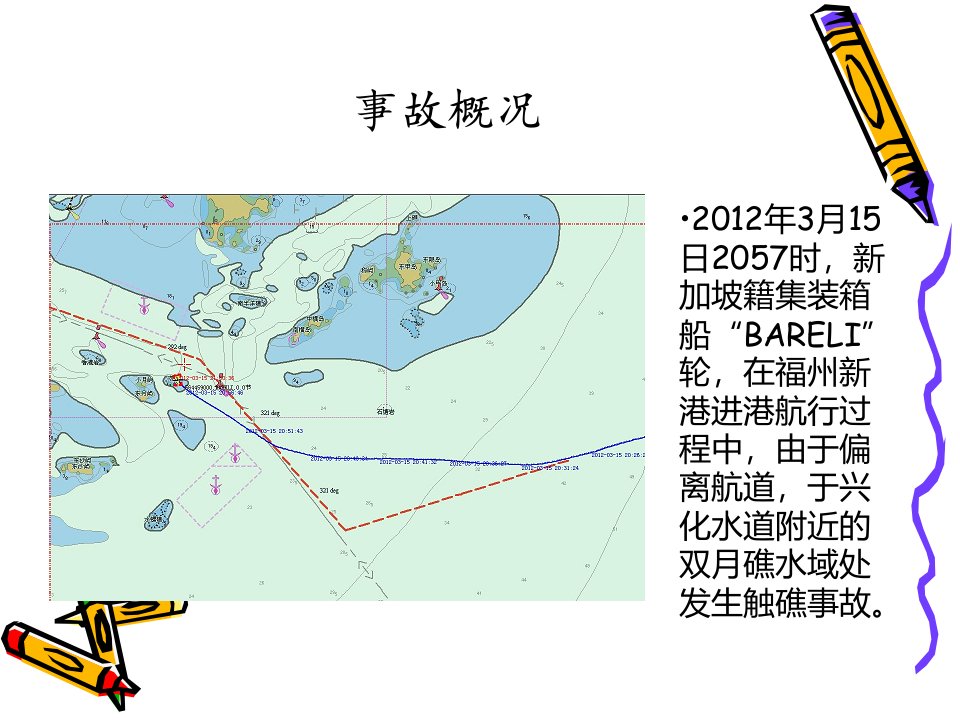 BARELI轮触礁事故课件