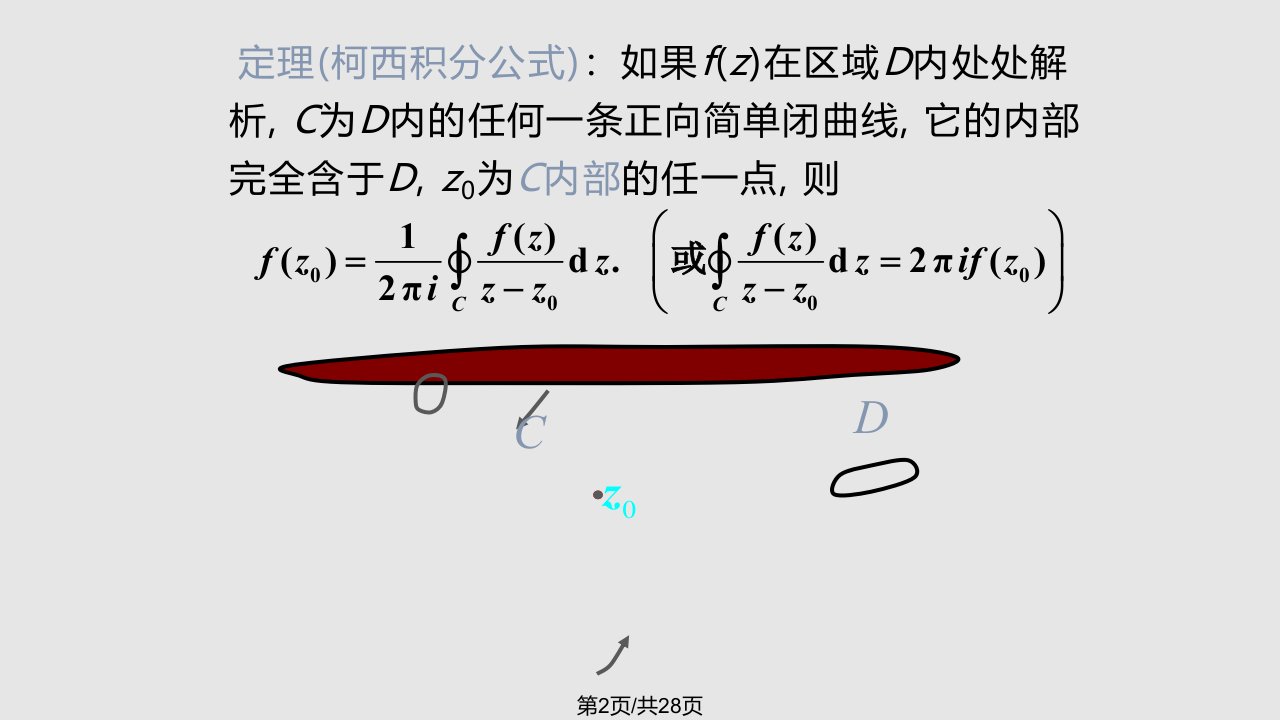 柯西积分公式及高阶导数公式