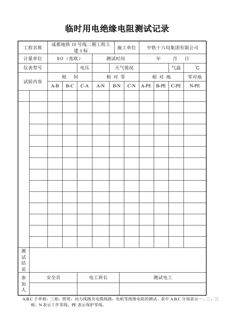 精品文档-绝缘电阻测试