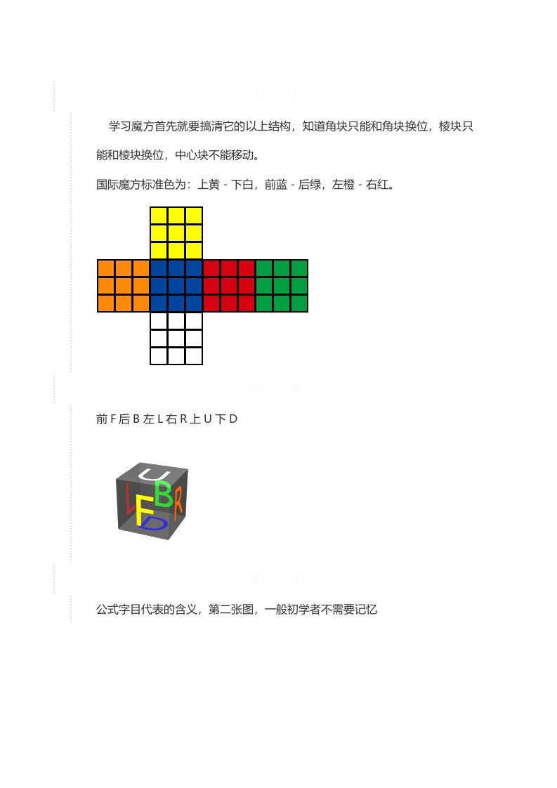 三阶魔方教程图解