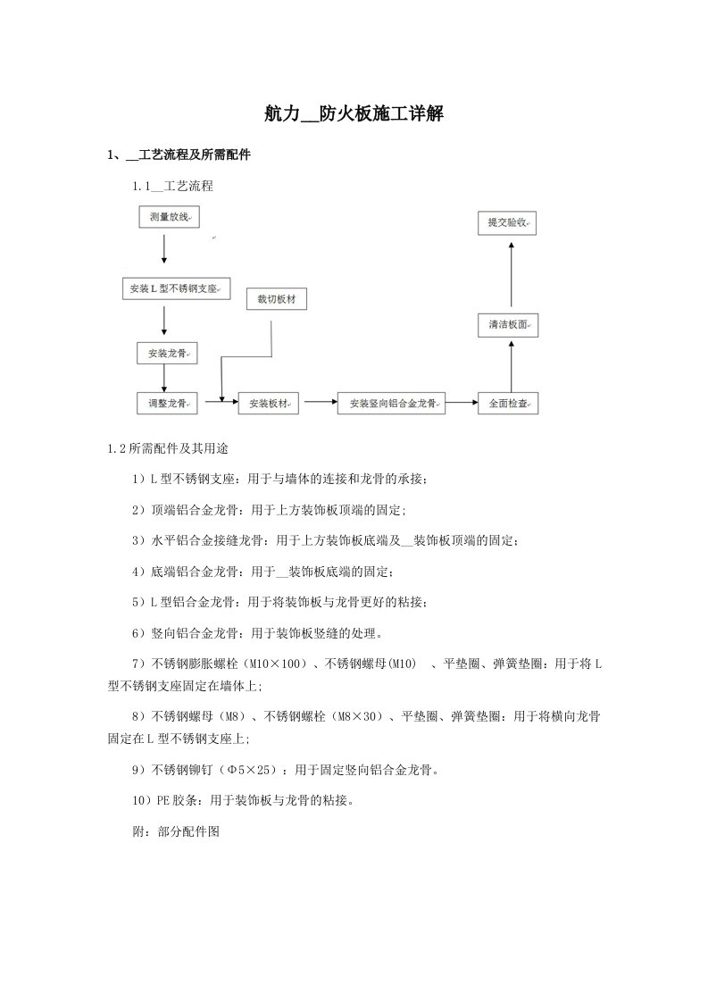 航力隧道防火板施工详解-安装节点图