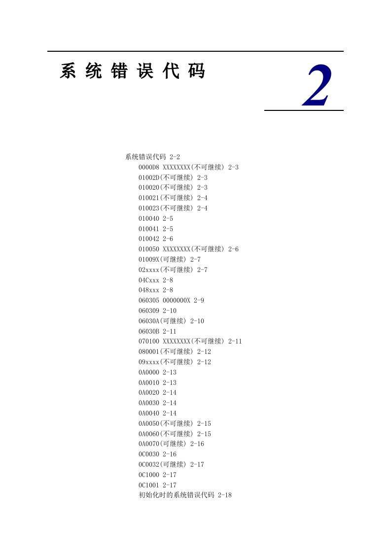 系统错误代码-HP