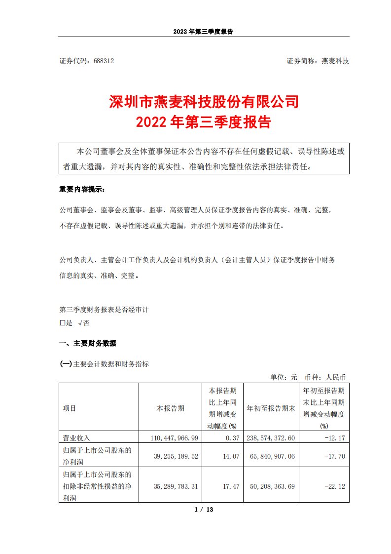 上交所-2022年第三季度报告-20221028