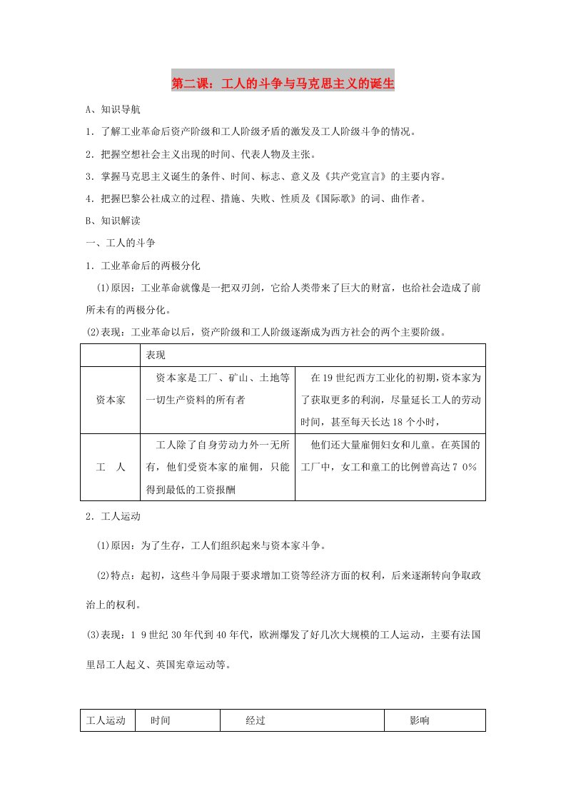 八年级历史与社会下册