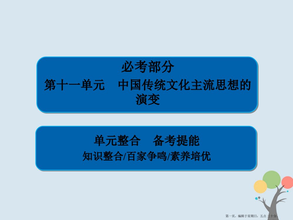 2019届高考历史一轮复习