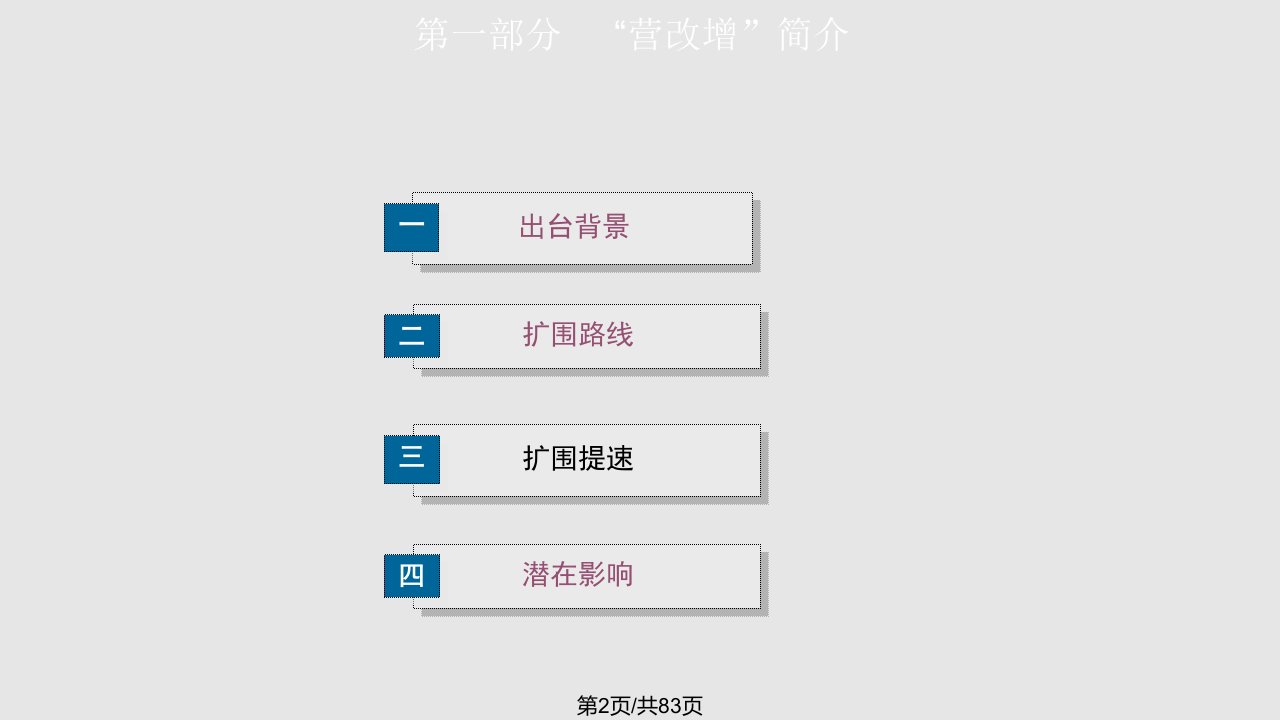 营改增政策辅导