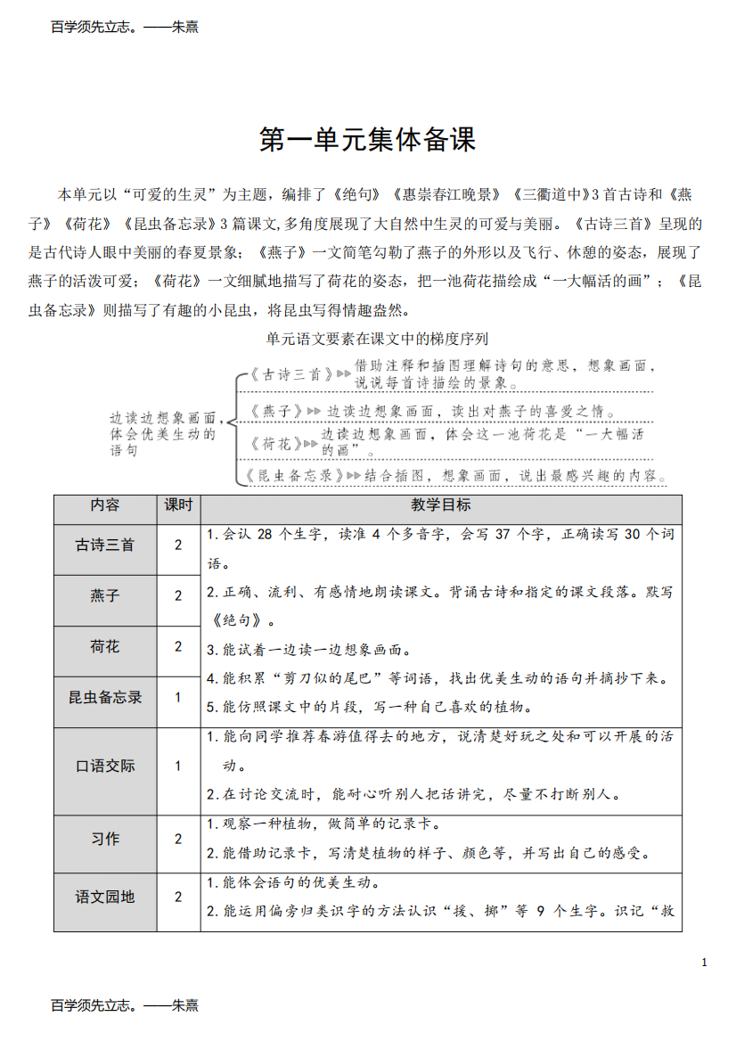 部编版(统编)小学语文三年级下册