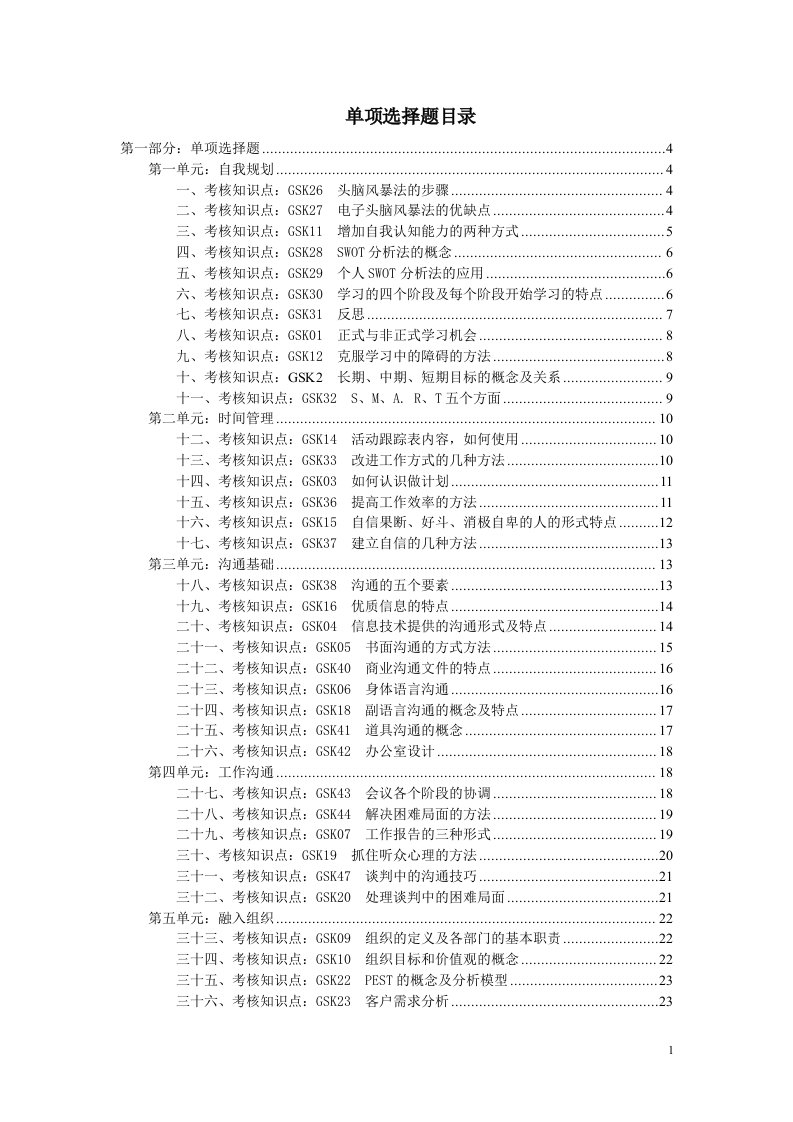 电大学生《个人与团队管理》网考资料