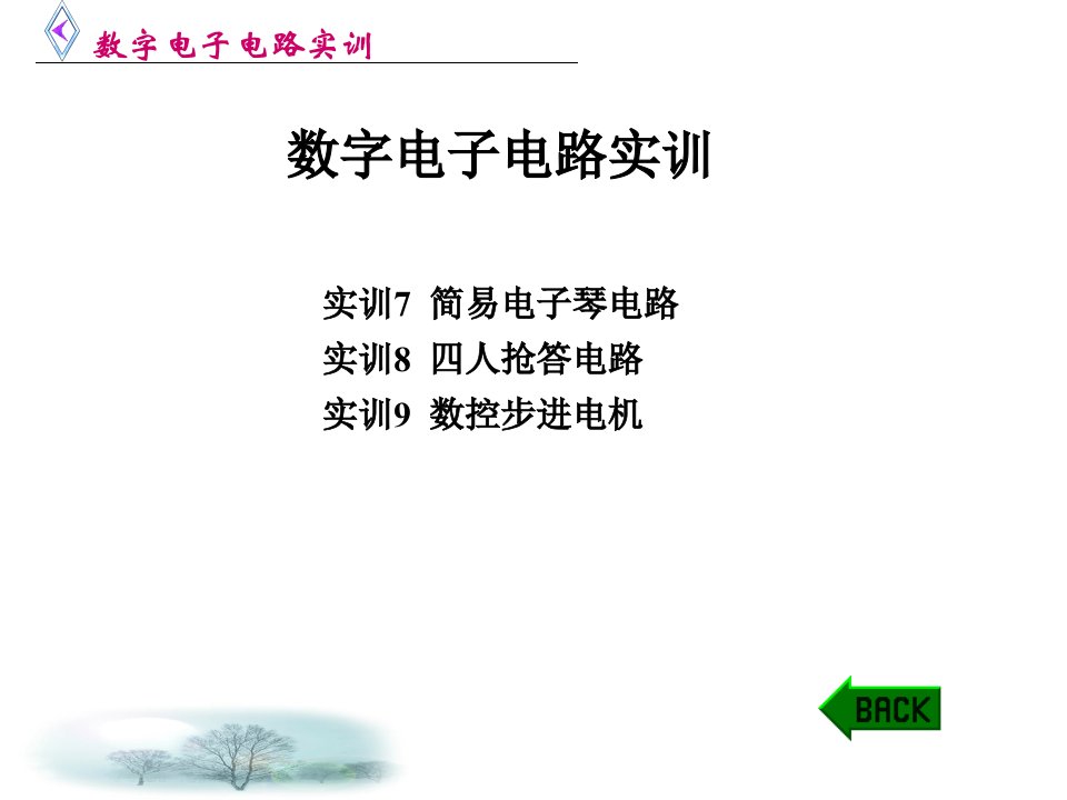 数字电子电路实训