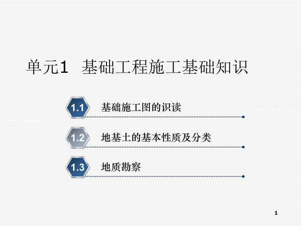 建筑工程管理-单元1基础工程施工基础知识